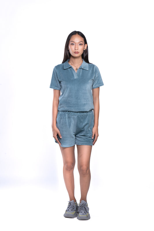 Ribbed Velour Co Ords Set